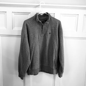 Izod pullover quarter zip sweatshirt